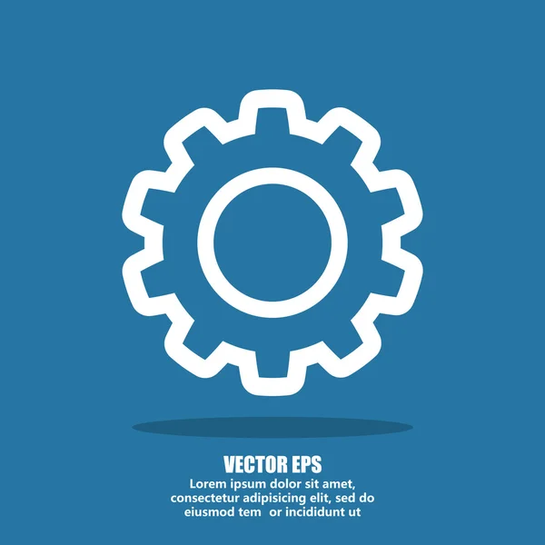 Icono de engranaje diseño — Vector de stock