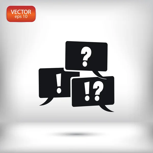 Signo de interrogación y exclamación — Vector de stock