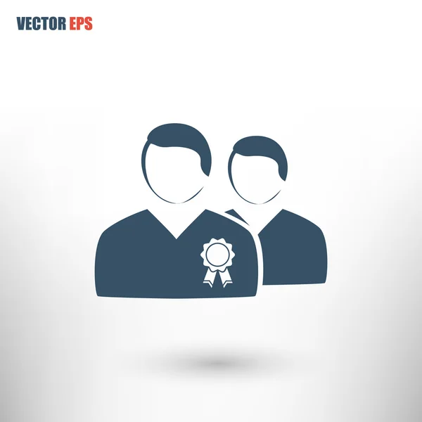 Business men icon — Stock Vector