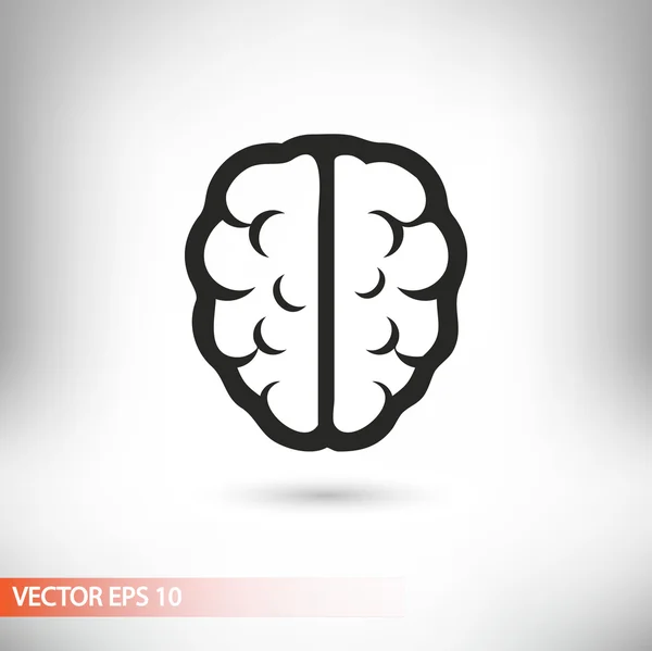 Hjärnan ikon Illustration — Stock vektor