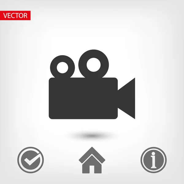 Icona videocamera — Vettoriale Stock