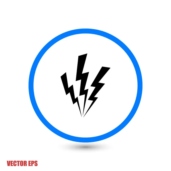 Icono de diseño plano Lightning — Archivo Imágenes Vectoriales