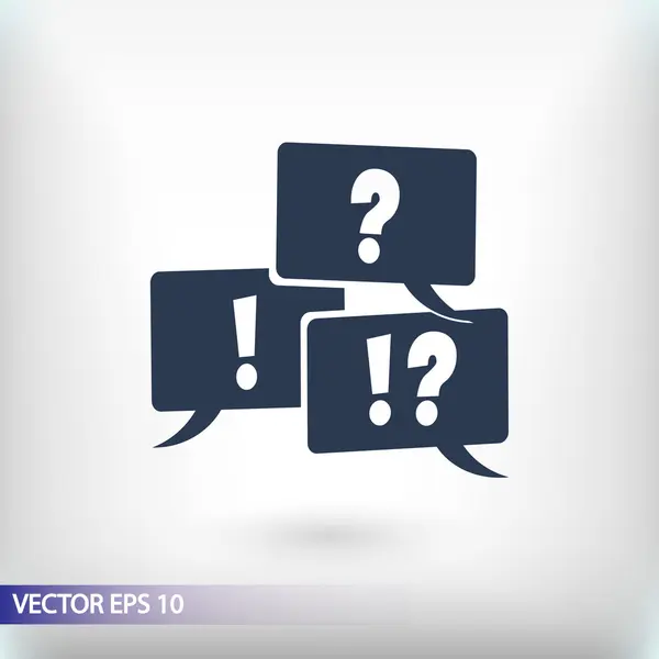 Signo de interrogación y exclamación — Vector de stock