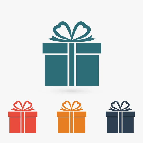 Icono de caja de regalo — Vector de stock