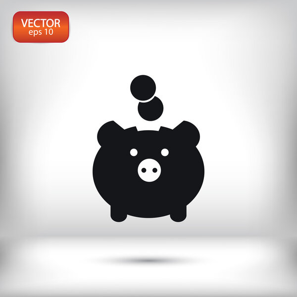 Moneybox icon design