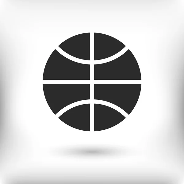 농구 플랫 디자인 아이콘 — 스톡 벡터