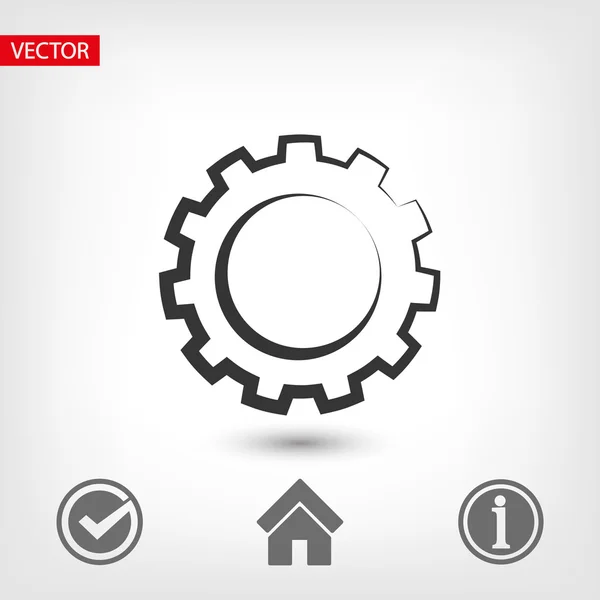 Gear icon design — Stock Vector