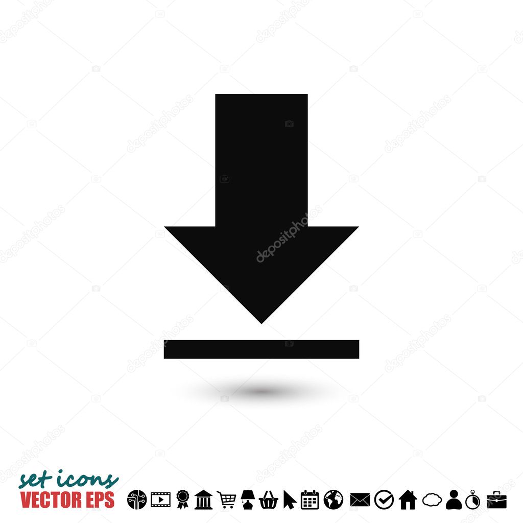 Download icon illustration.