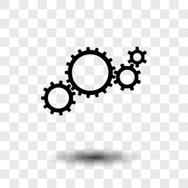 Gears'ı simgesi, düz tasarım stili