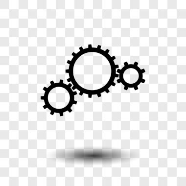 Gears'ı simgesi, düz tasarım stili