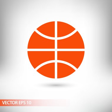 Basketbol düz tasarım simgesi
