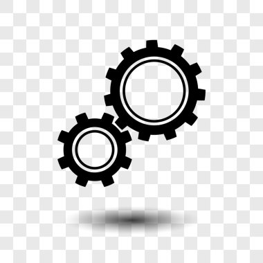 Gears'ı simgesi, düz tasarım stili