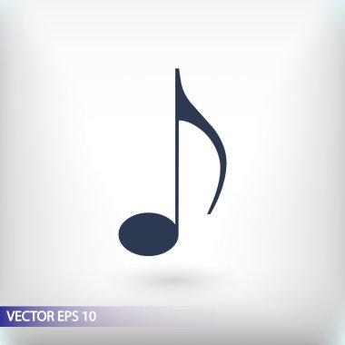müzik düz tasarım simgesi