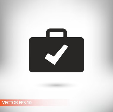 Evrak Çantası'nı düz tasarım simgesi