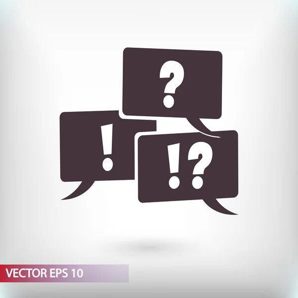 Signo de interrogación y exclamación — Vector de stock