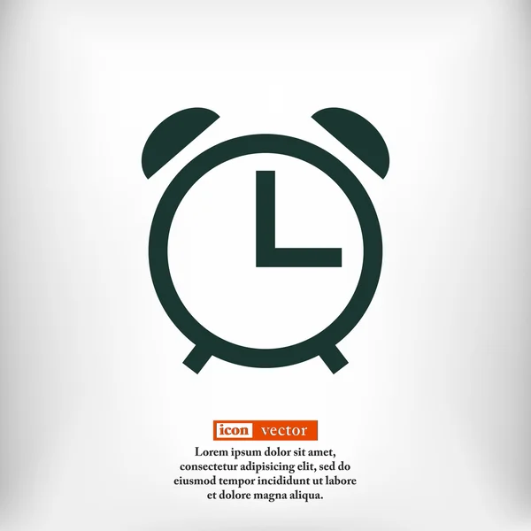 Icono del reloj despertador — Vector de stock