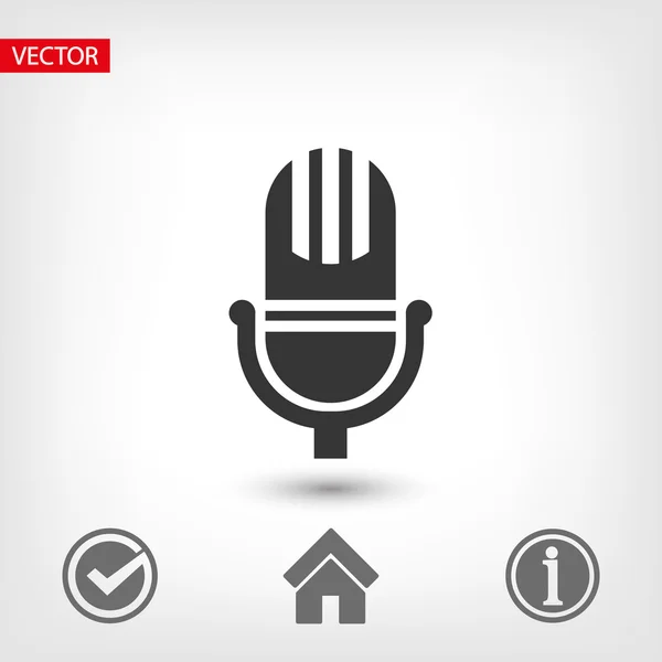 Obrázek ikony mikrofon. — Stockový vektor