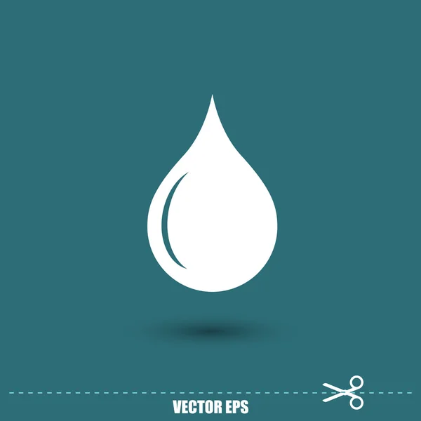 Drop pictogram illustratie. — Stockvector