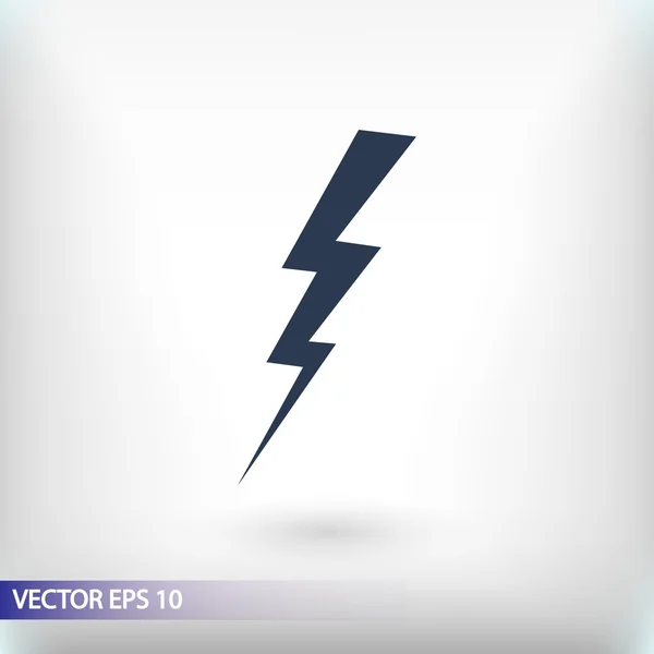 Icono de diseño plano Lightning — Vector de stock