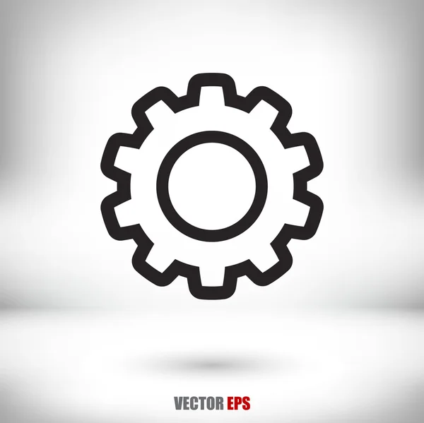 Icono de engranaje diseño — Vector de stock