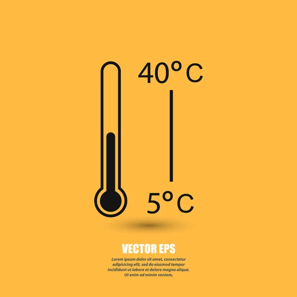 Конструкция значка термометра — стоковый вектор