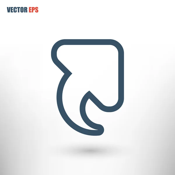 Icono flecha arriba — Vector de stock