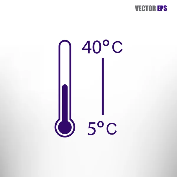 Conception d'icône de thermomètre — Image vectorielle