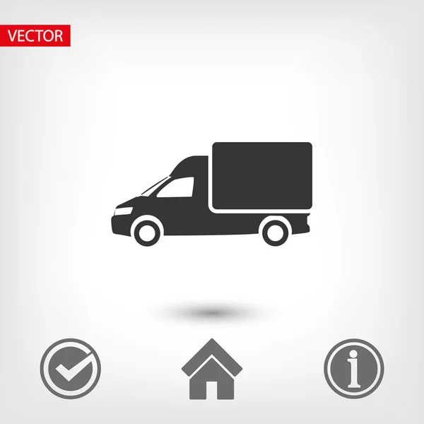 Illustrazione icona camion — Vettoriale Stock
