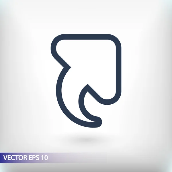 Icono flecha arriba — Vector de stock