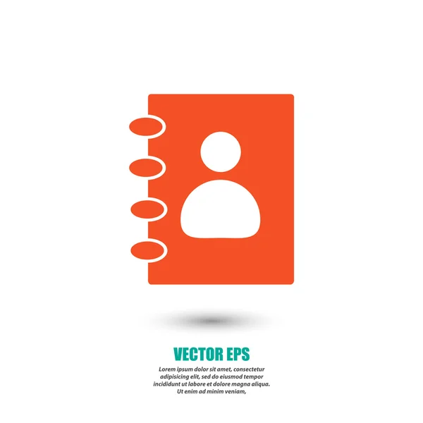 Contacts book icon — Stock Vector