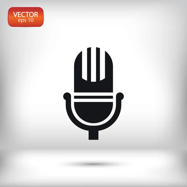 Obrázek ikony mikrofon. — Stockový vektor