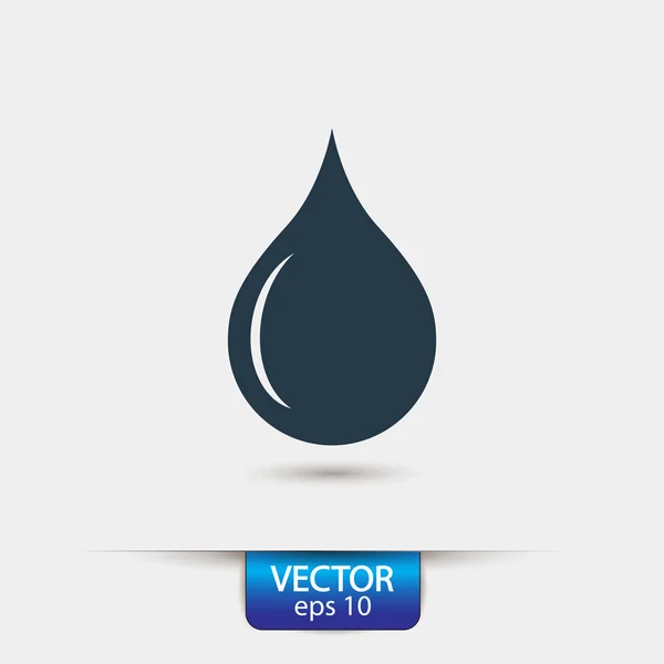 Drop pictogram illustratie. — Stockvector