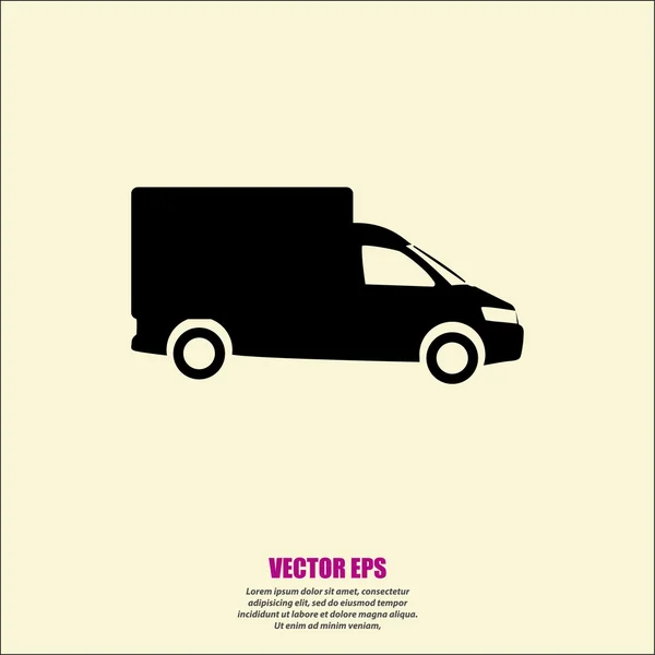 Illustration icône camion — Image vectorielle