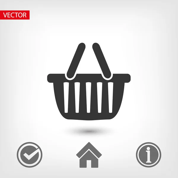 Icono de cesta ilustración . — Vector de stock