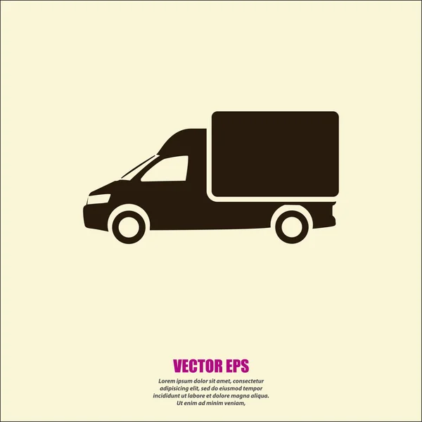 Illustration icône camion — Image vectorielle