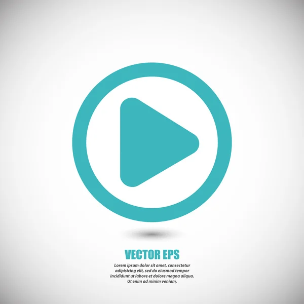 Play-Taste Web-Symbol — Stockvektor