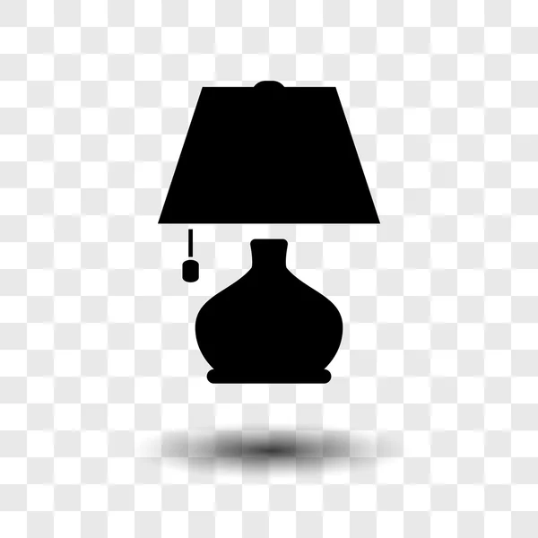 Lampe flaches Design-Symbol — Stockvektor