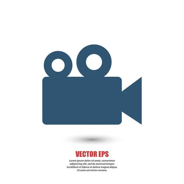 Icono de cámara de vídeo — Vector de stock