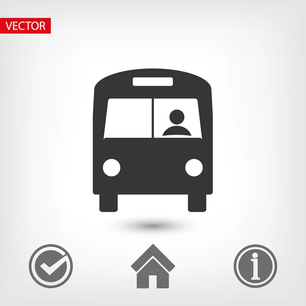 Design de ícone de ônibus — Vetor de Stock