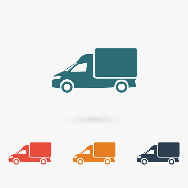 Vrachtwagen pictogram illustratie — Stockvector