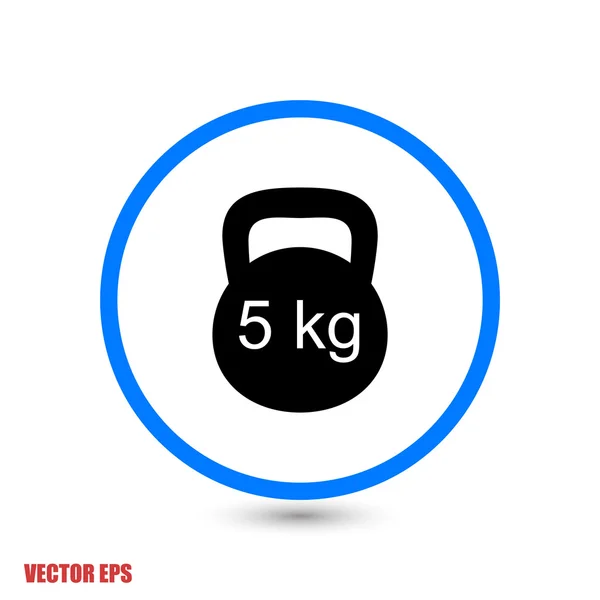 Dumb bells icon — Stock Vector