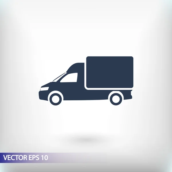 Vrachtwagen pictogram illustratie — Stockvector