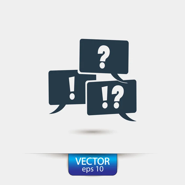 Signo de interrogación y exclamación — Vector de stock
