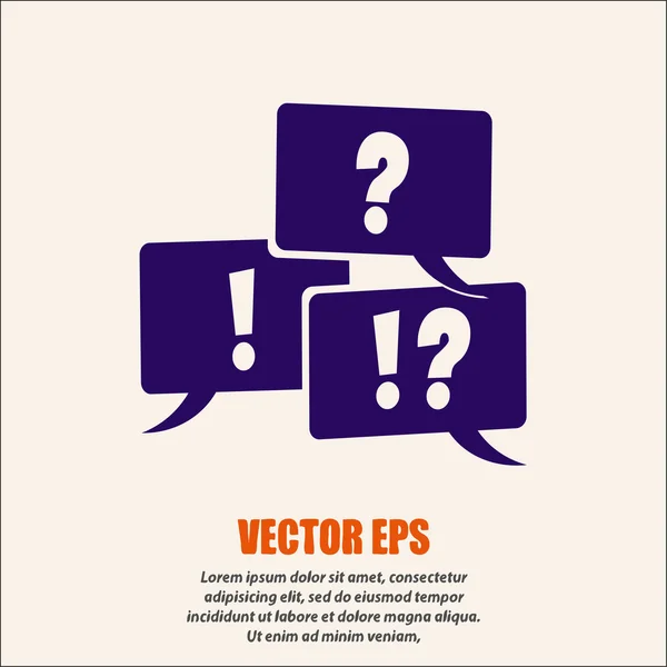 Signo de interrogación y exclamación — Vector de stock