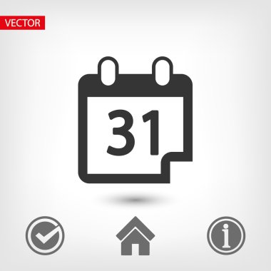 Takvim simge tasarlamak.