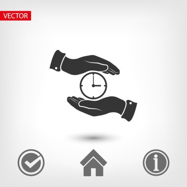 Saat simgesi eller simgesini