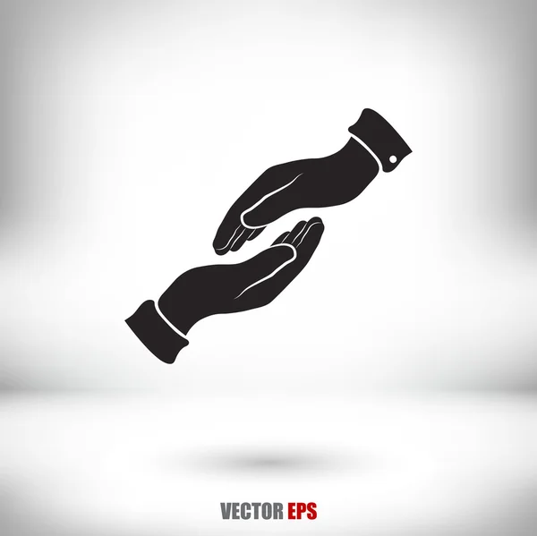 Hands icon design — Stock Vector