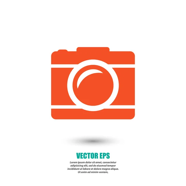 Camera pictogram illustratie — Stockvector