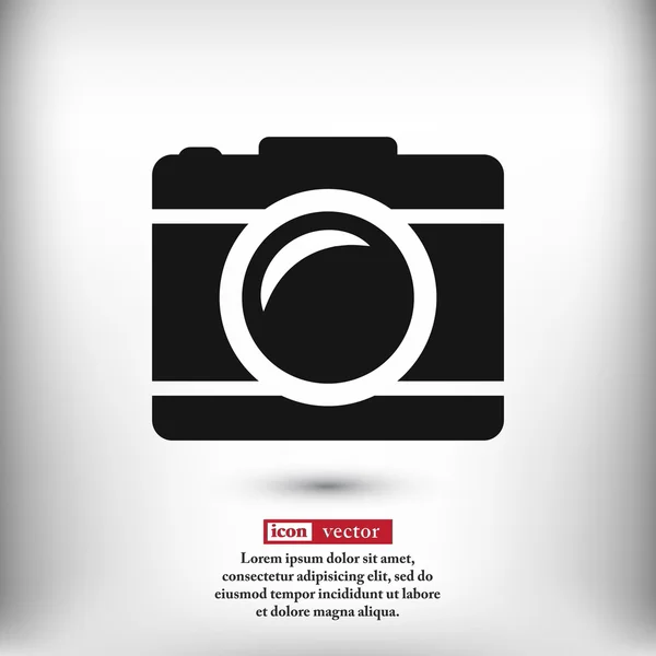 Ilustração ícone da câmera —  Vetores de Stock