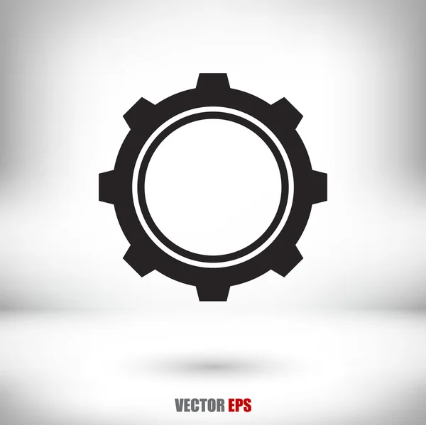 Icono de engranaje ilustración . — Vector de stock